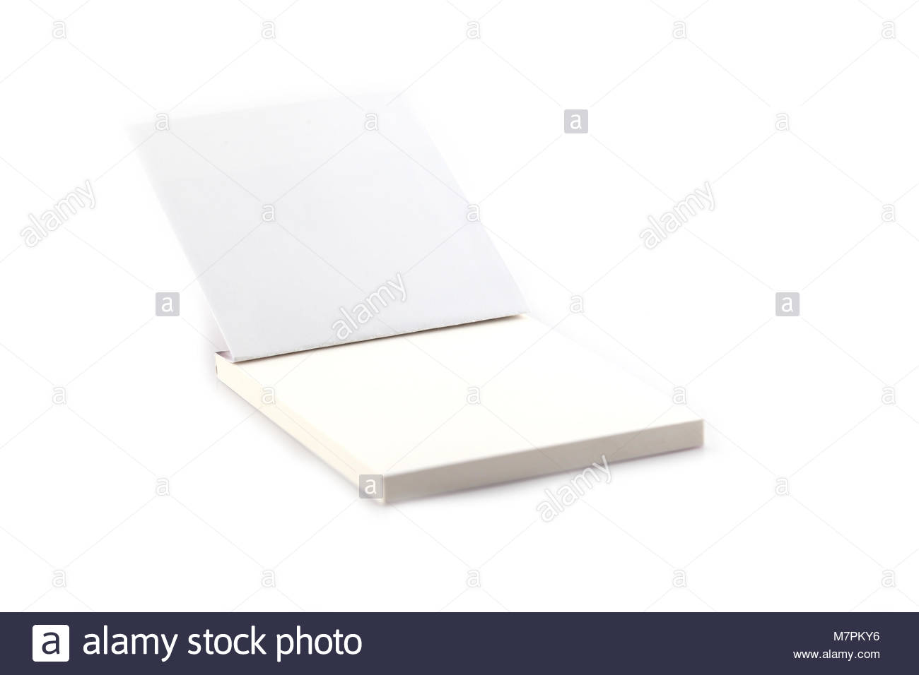Notebook Pamphlet Isolate On White Background Stock Photo