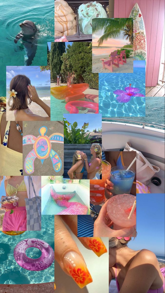 Summer Collage Made By Me Wallpaper