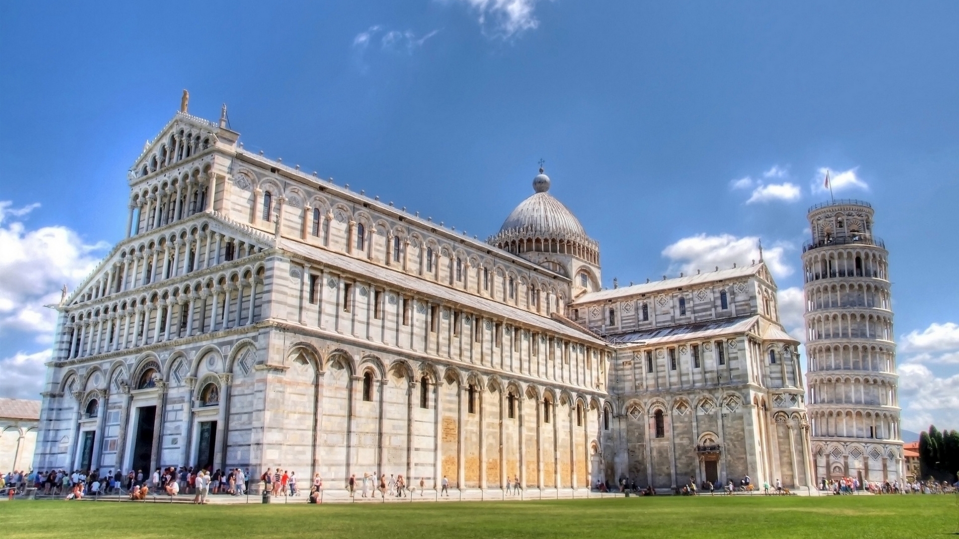 Cathedral And Leaning Tower Of Pisa HDr Jpg