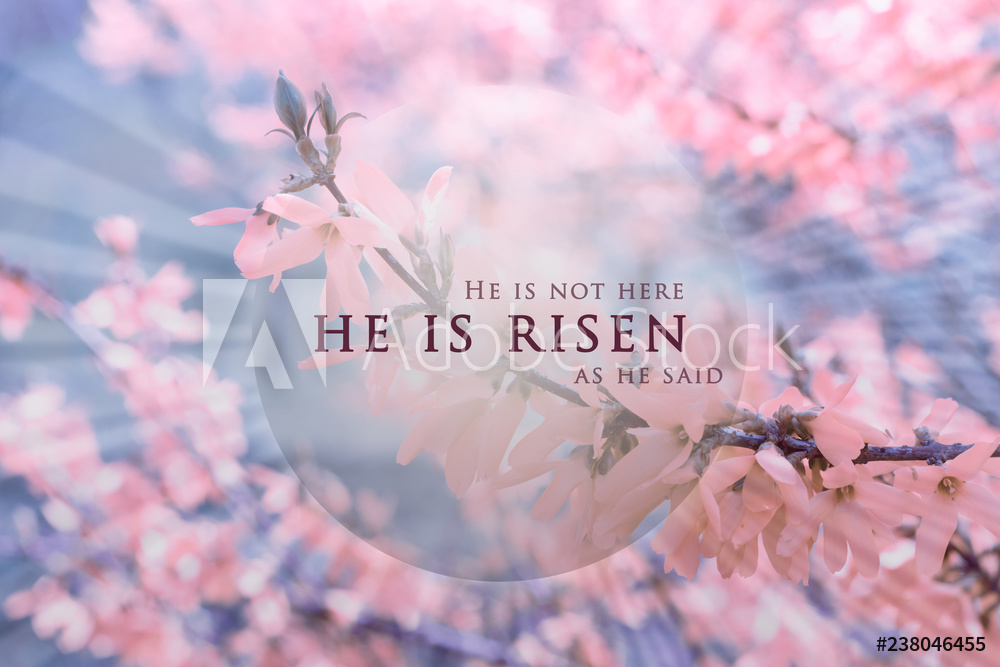 Fotografie Obraz Christian Easter Background Religious Card