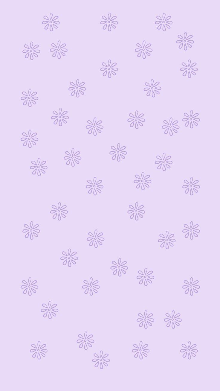 Lilac Pastel Flowers Aesthetic Wallpaper Background iPhone Design