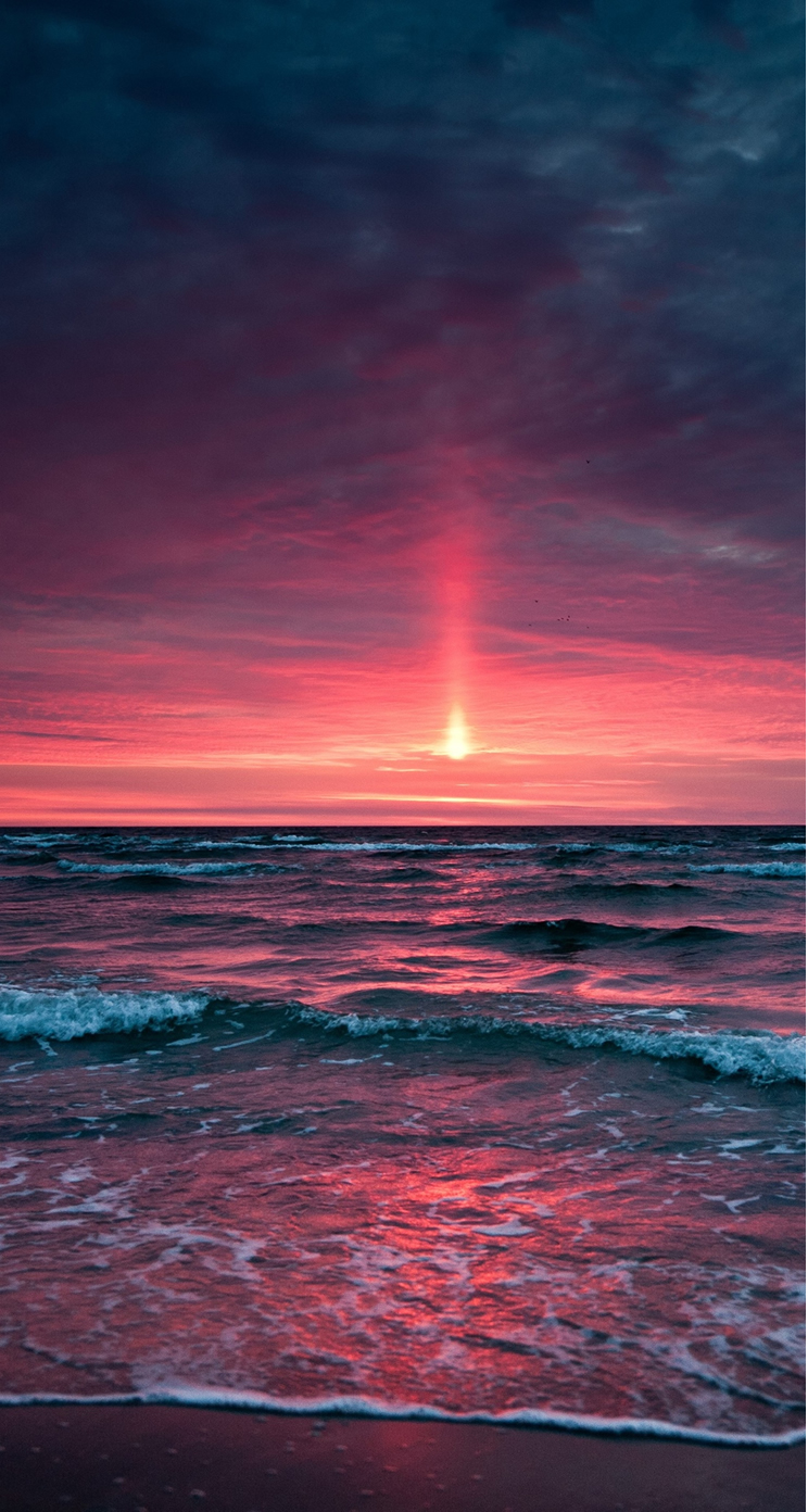 Fantasy Ocean Sunset Landscape iPhone 5s Wallpaper