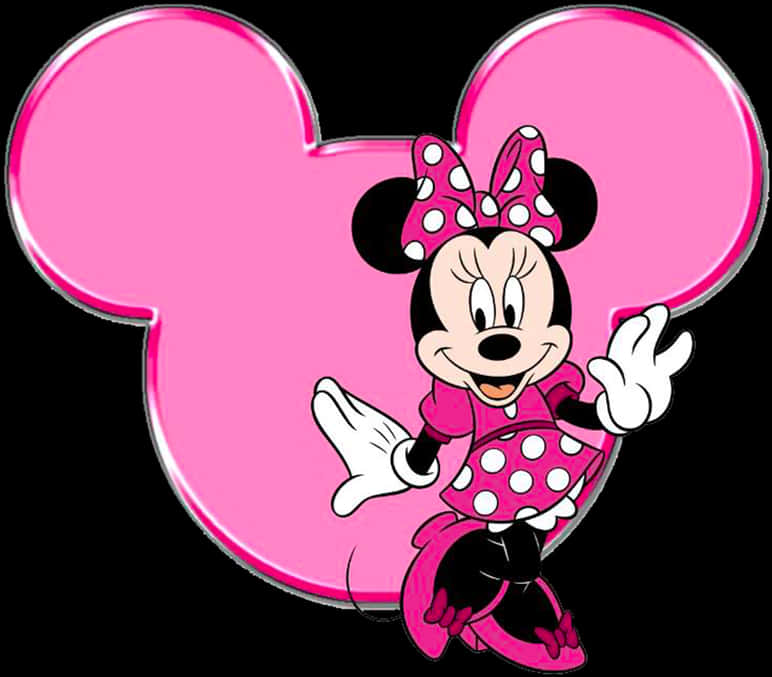 Minnie Mouse Pink Background Wallpaper