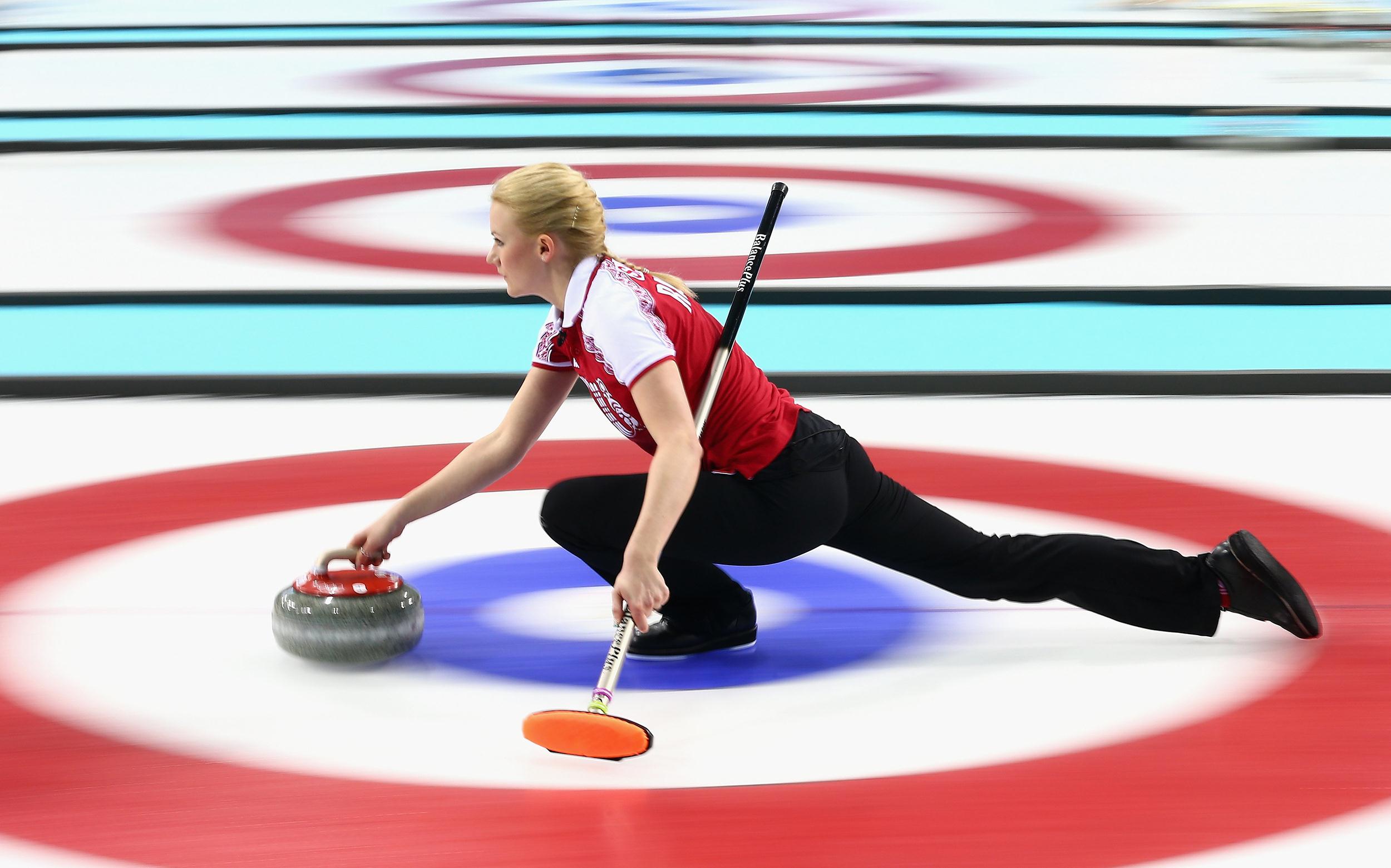 Use Of High Tech Brooms Divides Low Sport Curling