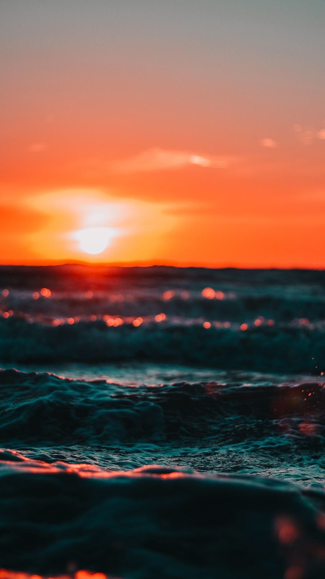 Panorama Alam Sunset Wallpaper Summer Ocean