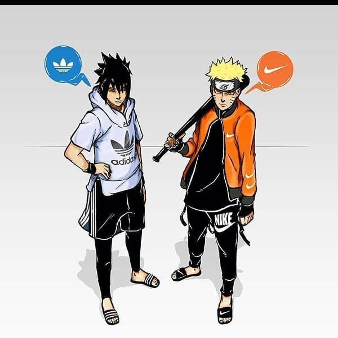 Anime Adidas Or Nike Follow Me Narutohokagez