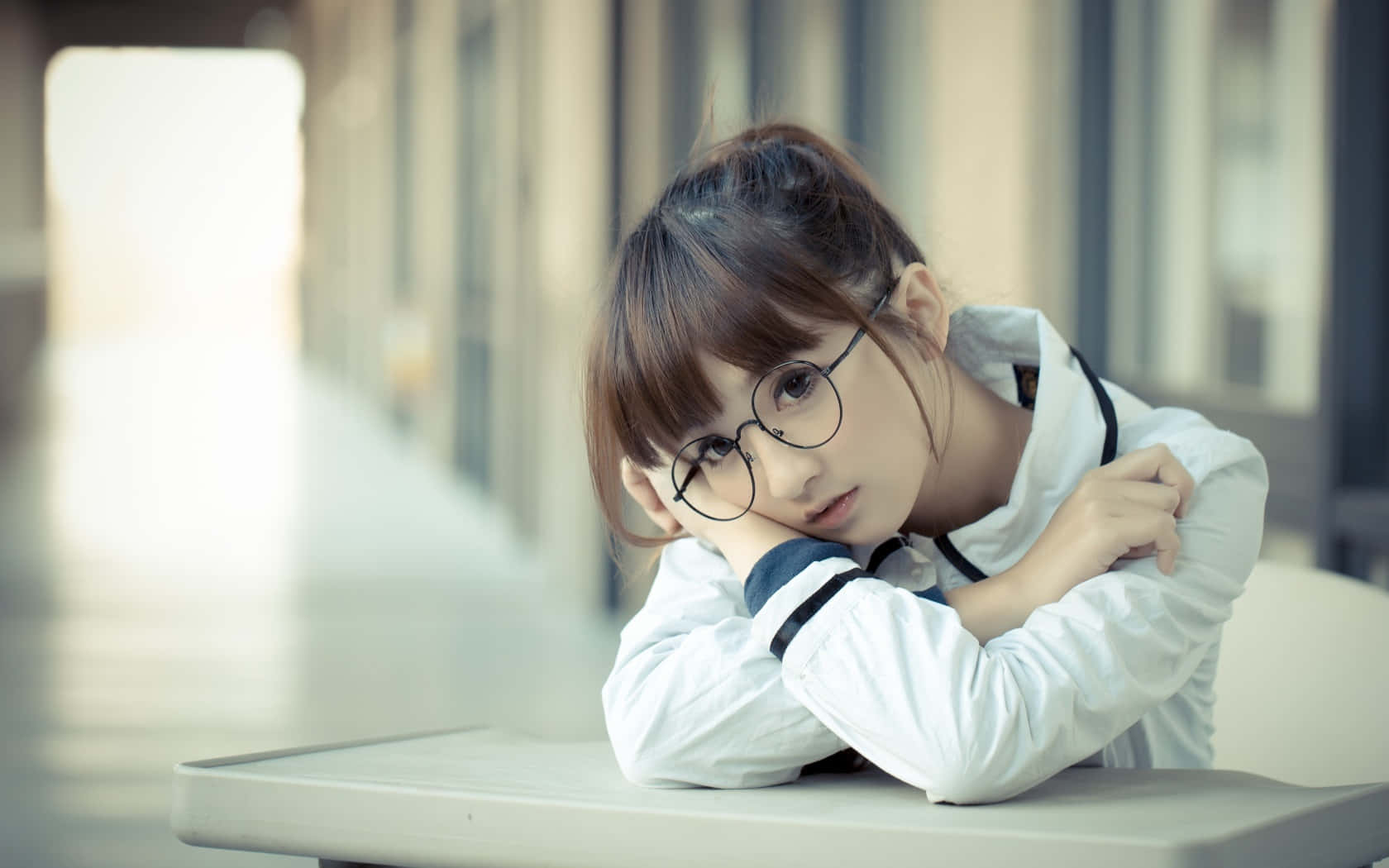 School Girl Wallpaper