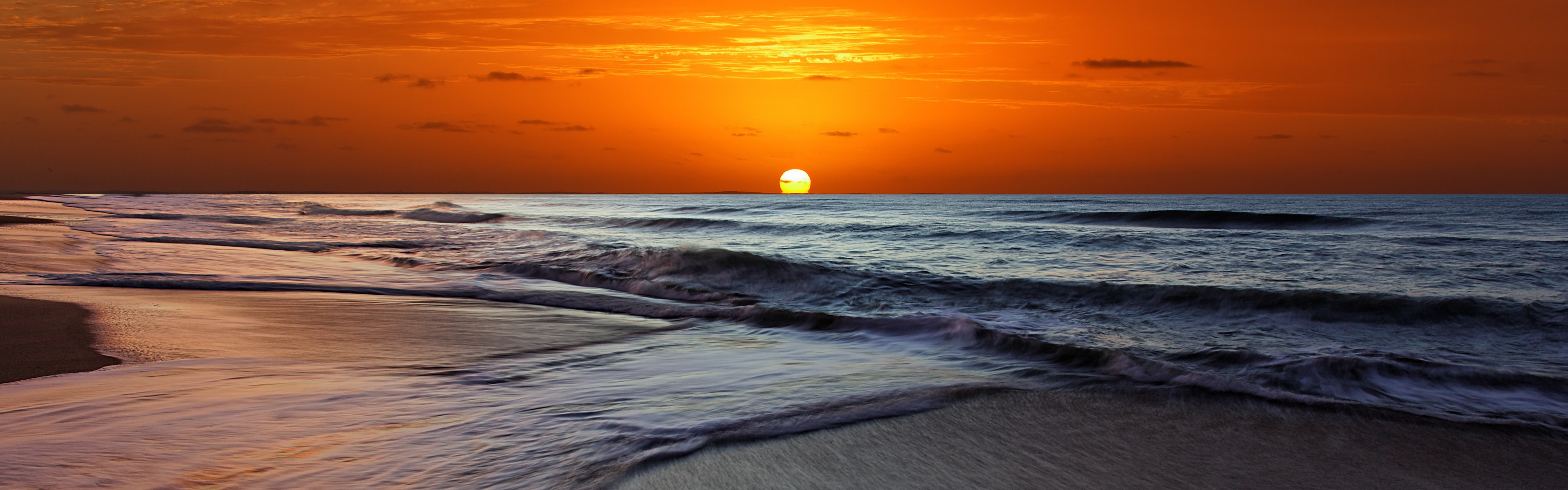 Sunset Beach iPhone Panoramic Wallpaper iPad