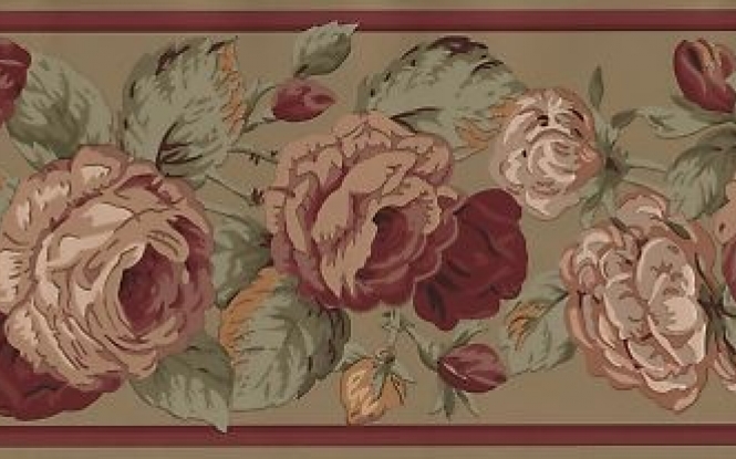 Ralph Lauren Victorian Rose Wallpaper Border