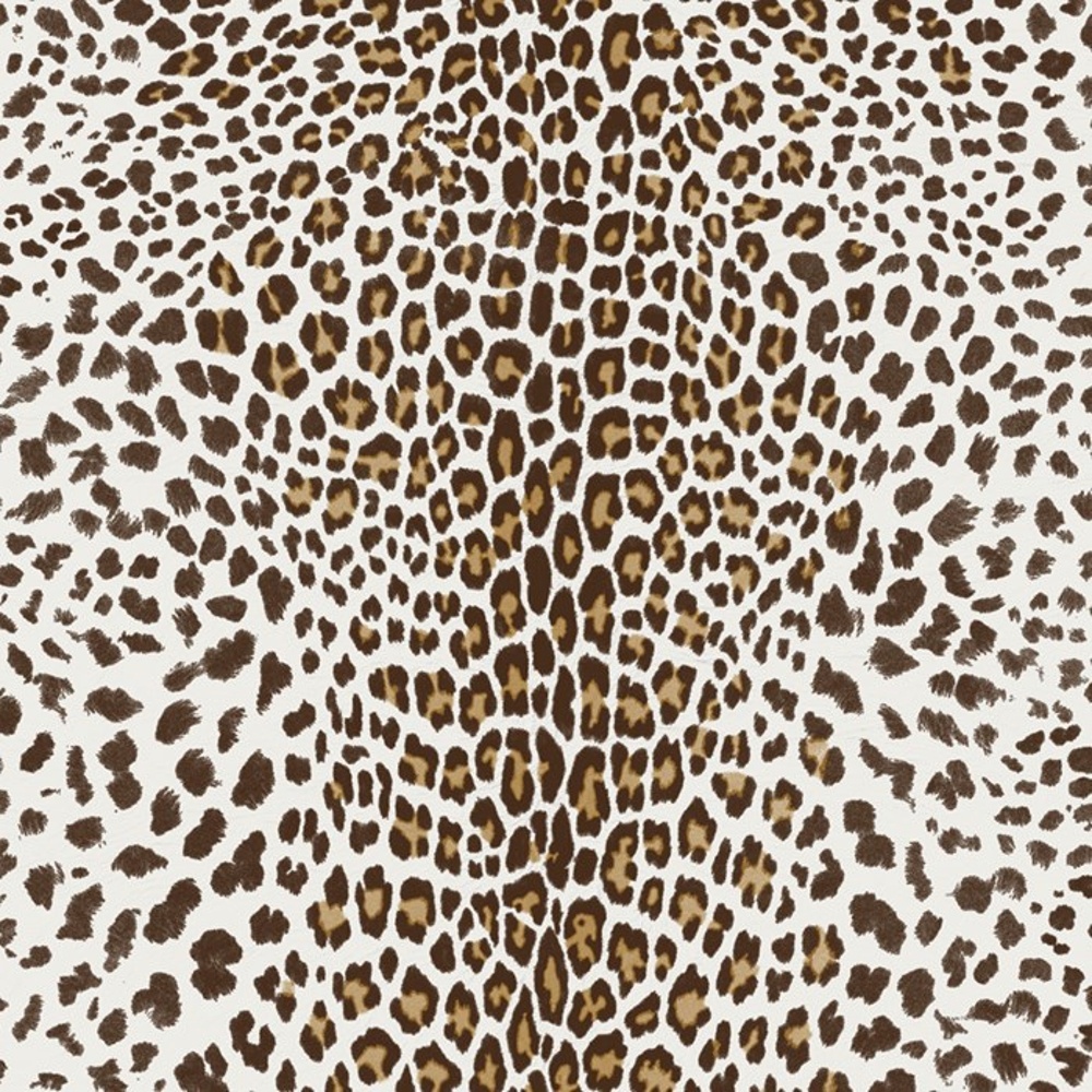 Brown Leopard Print Pattern Animal Skin Textured Wallpaper