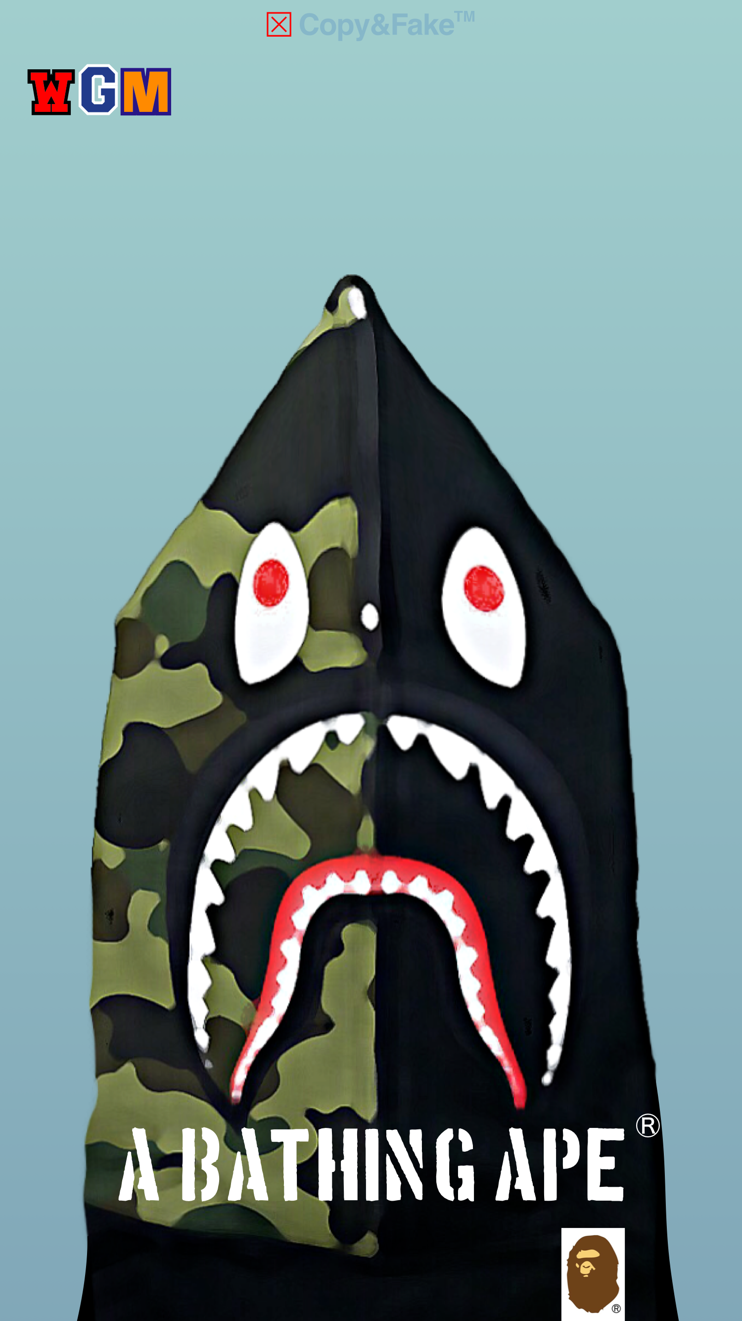 Bape Wallpaper Shark Mouth Arte Estranha Fundos iPhone