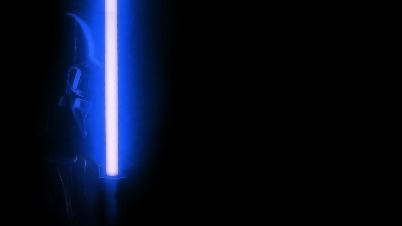 Star Wars Darth Vader w blu lightsaber wallpaper by sedemsto on