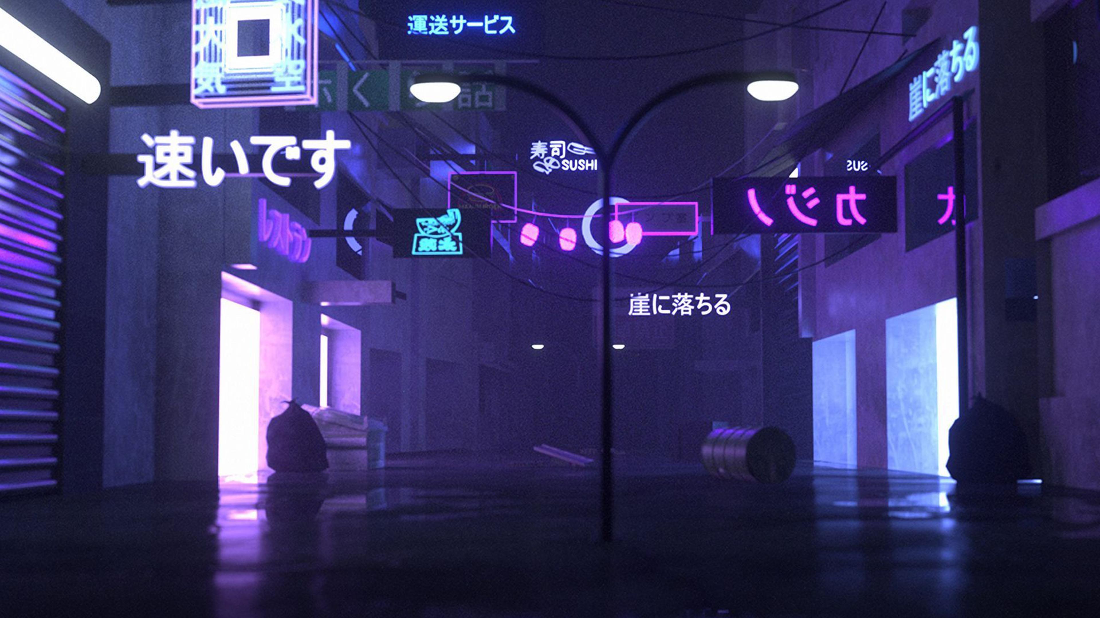 Anime City HD Wallpaper by ArseniXC