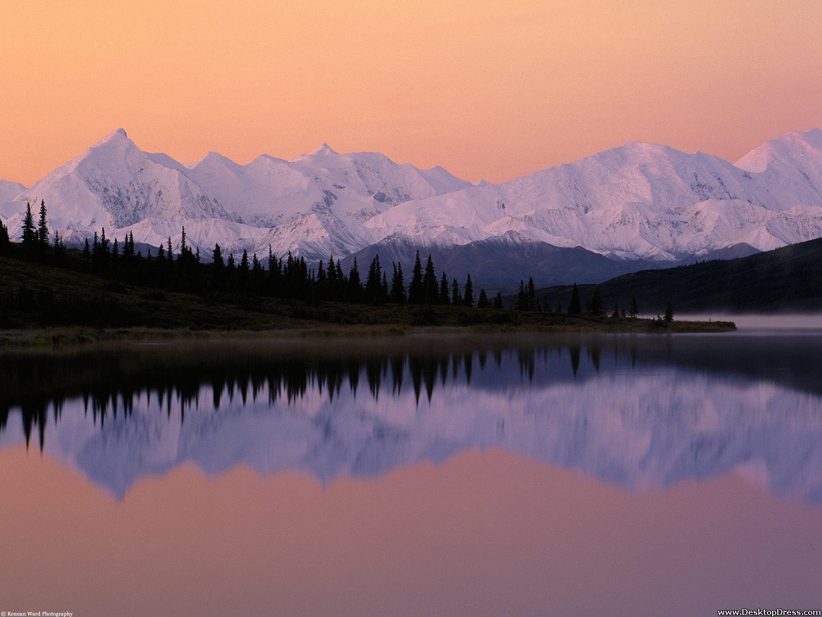Over Wonder Lake Alaska Denali Sunrise