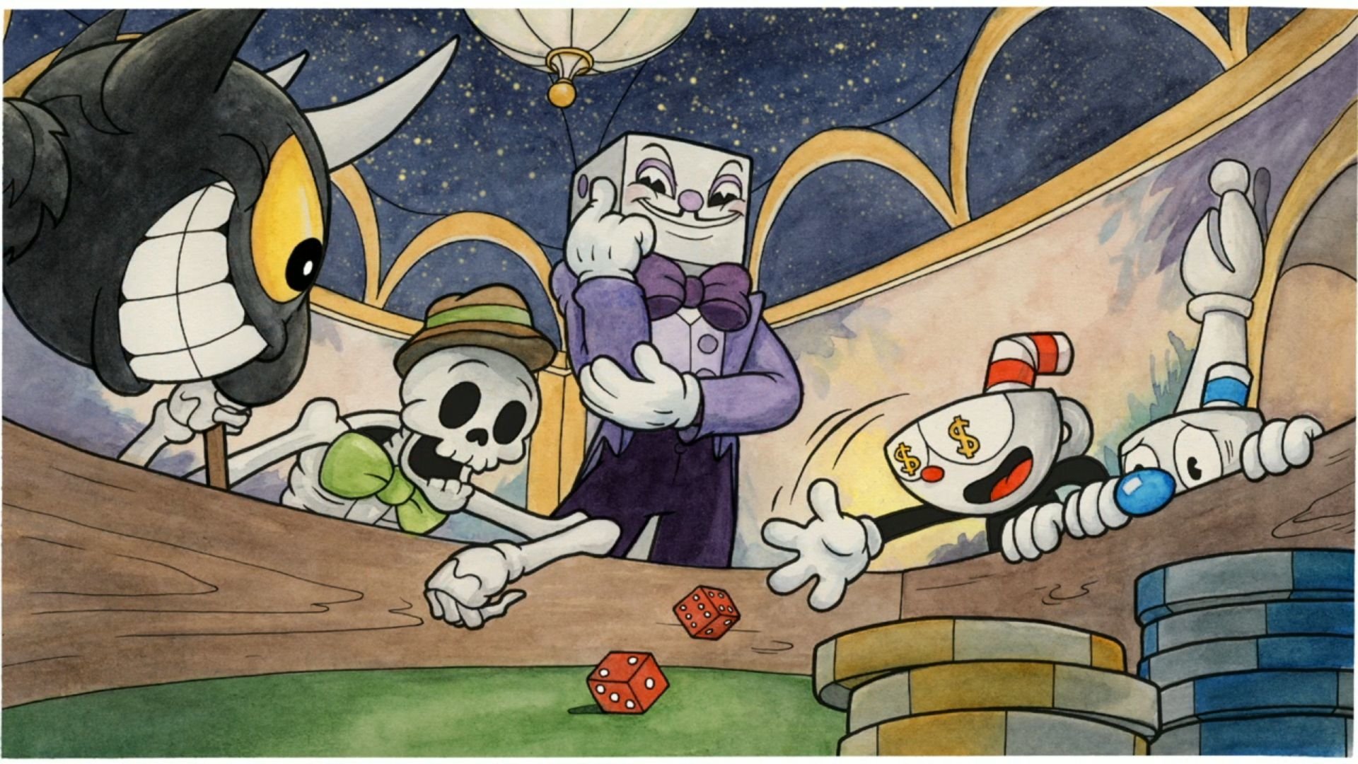 King Dice Cuphead HD Wallpaper Background Image