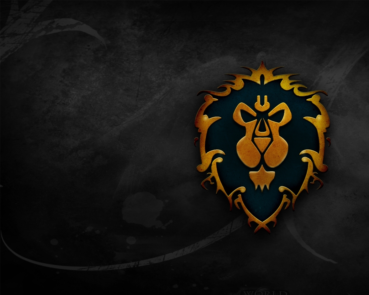 World Of Warcraft Crest Lions Alliance Wallpaper