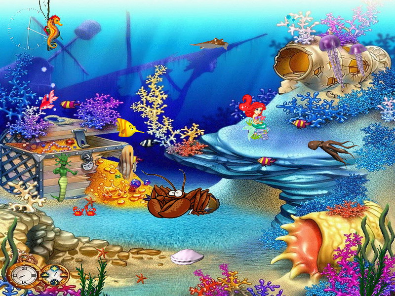 Free Aquarium Screensaver   Animated Aquaworld   FullScreensaverscom