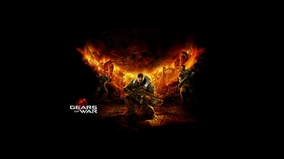 Of War Marcus En Cuclillas Wallpaper