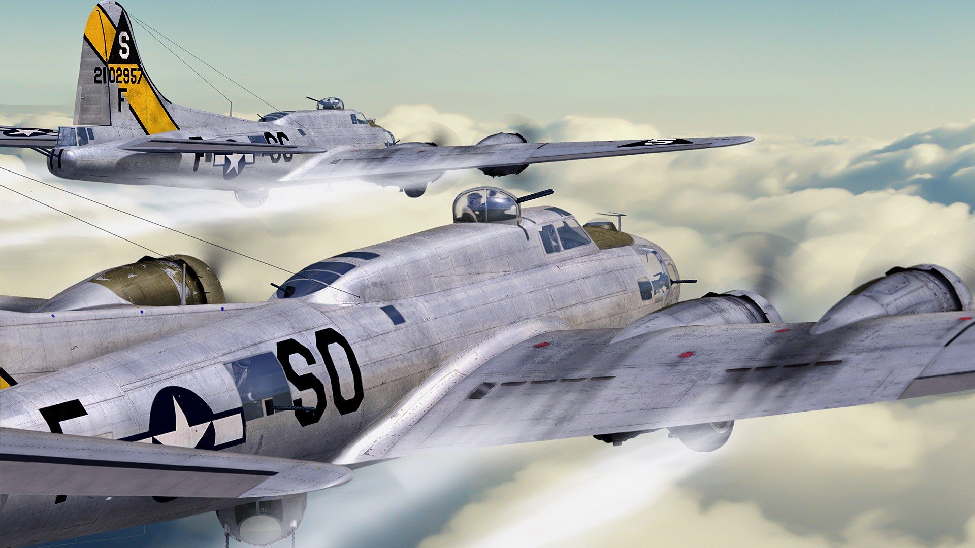 Airplanes B Flying Fortress Widescreen Wallpaper Background