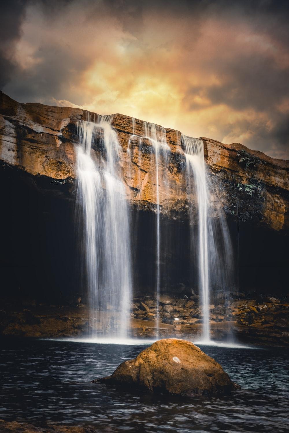 Waterfalls In Time Lapse Photo India Image