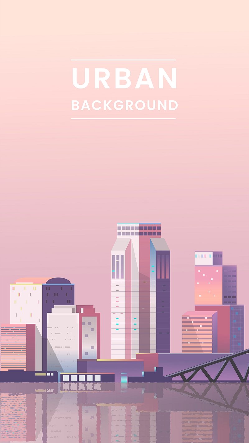 A Big Pink City Wallpaper Image