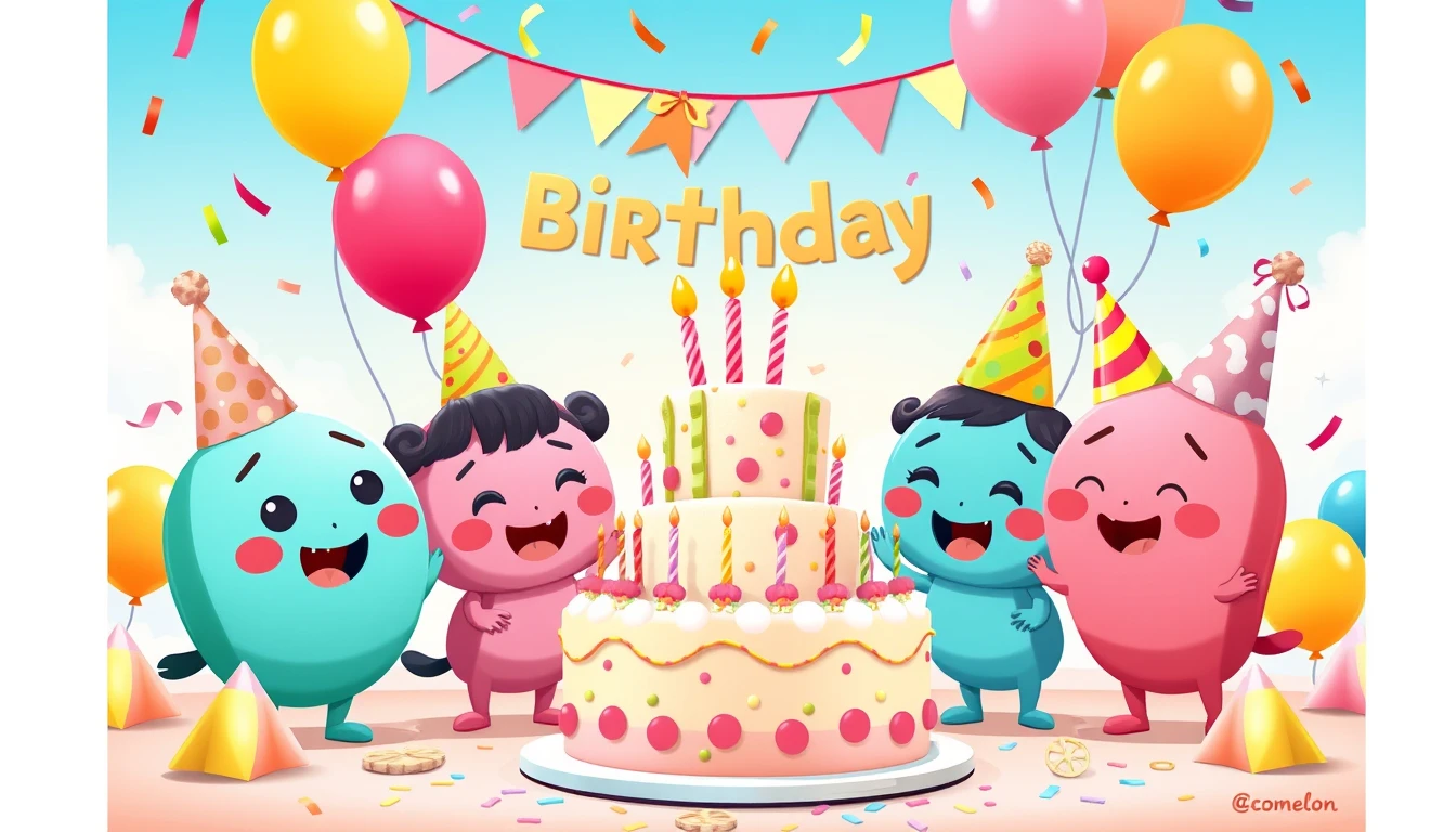 Cocomelon Happy BirtHDay Wallpaper