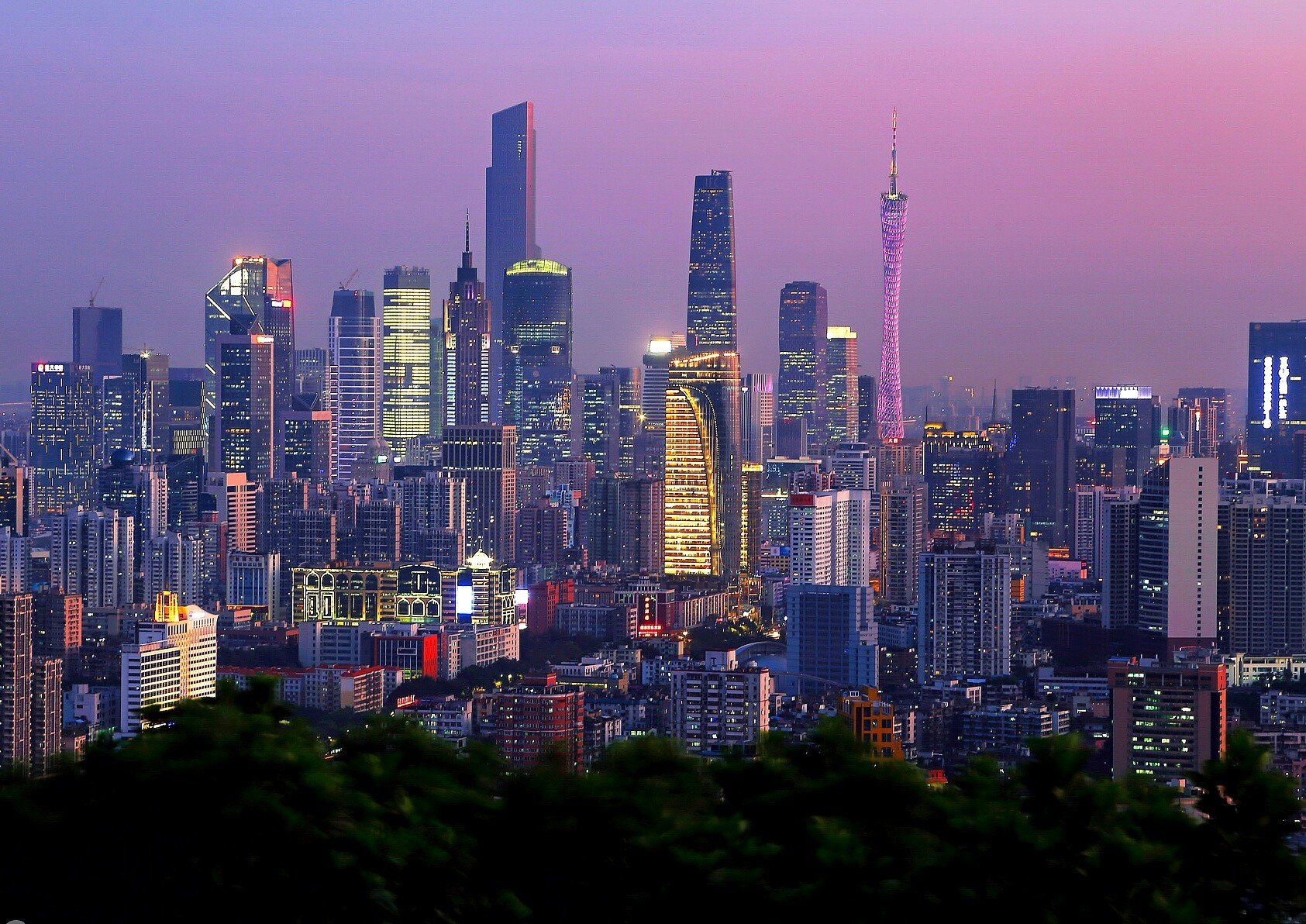 Guangzhou China Cityscape Canton Wallpaper HD