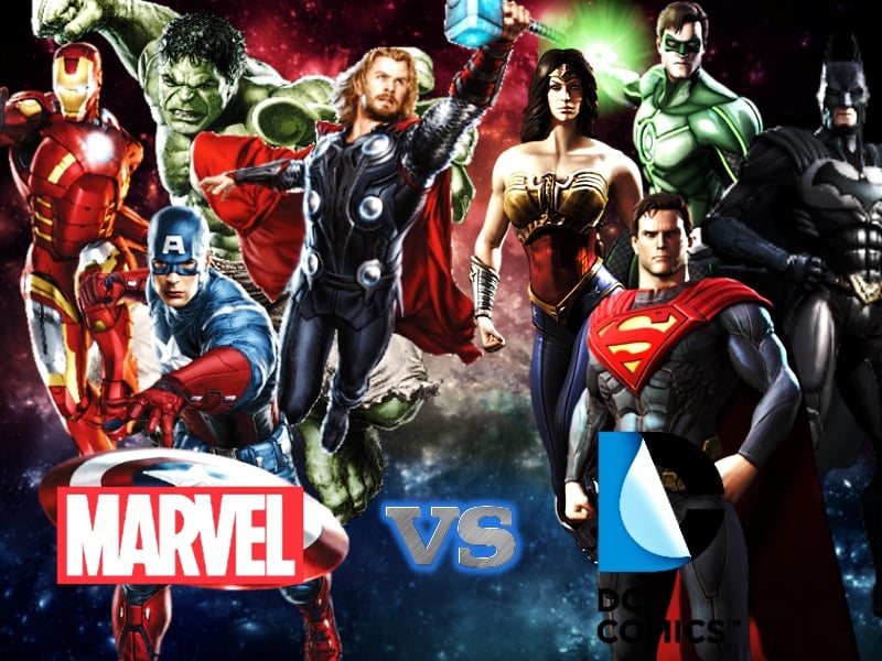 Marvel VS DC Wallpaper by ArtifyPics