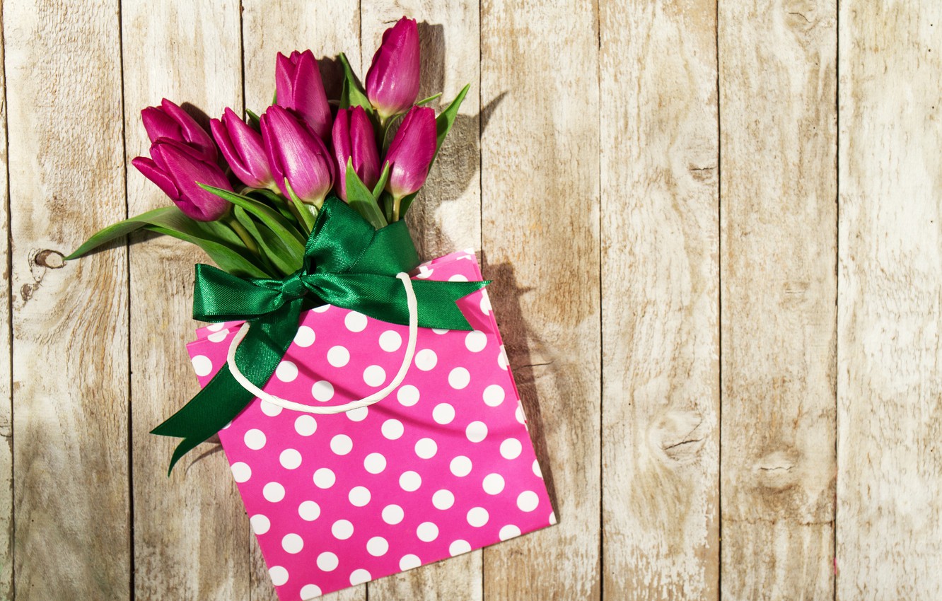 Wallpaper Flowers Bouquet Tulips Handbag Image For Desktop