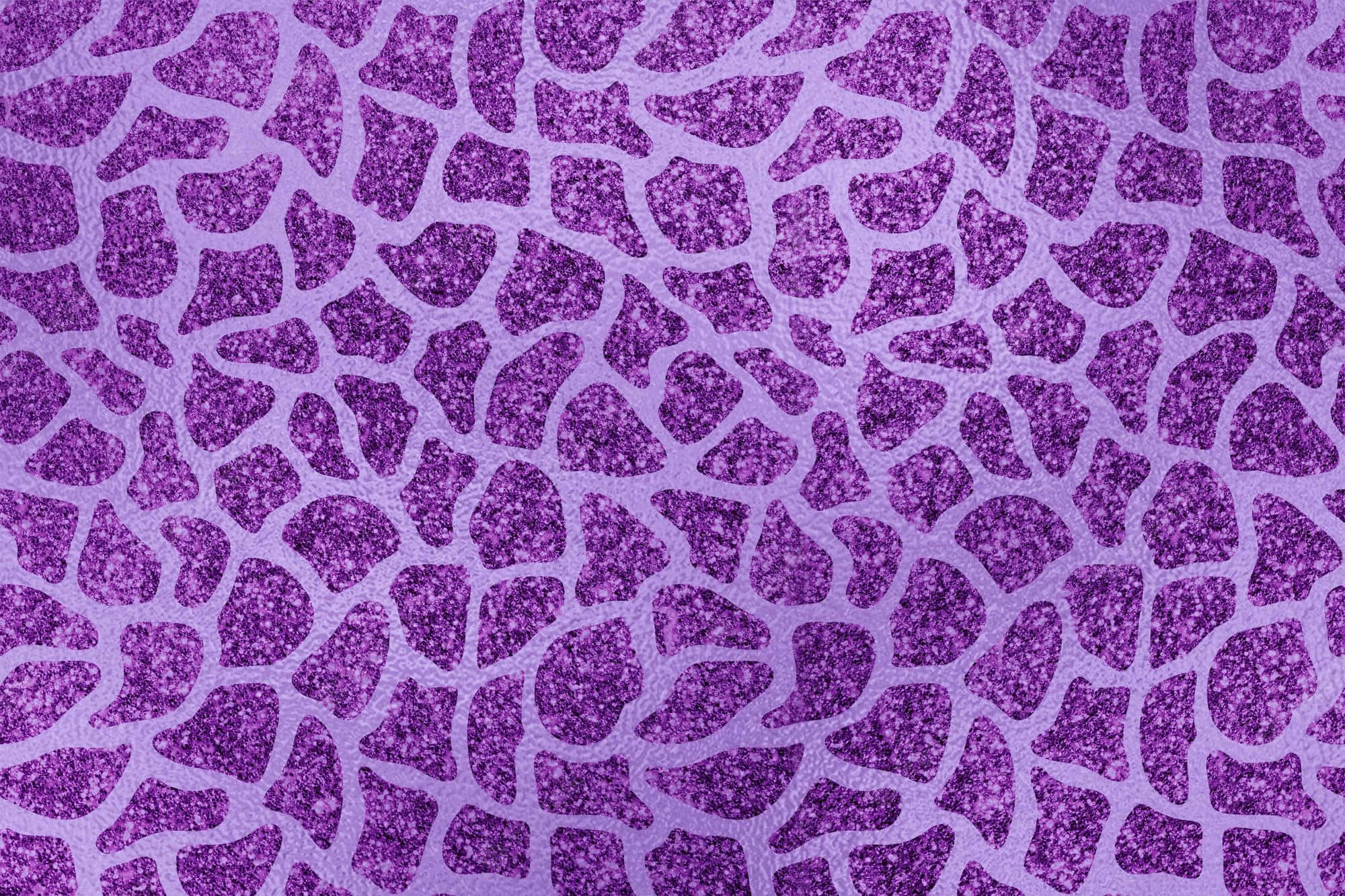 Purple glitter leopard print wallpaper background