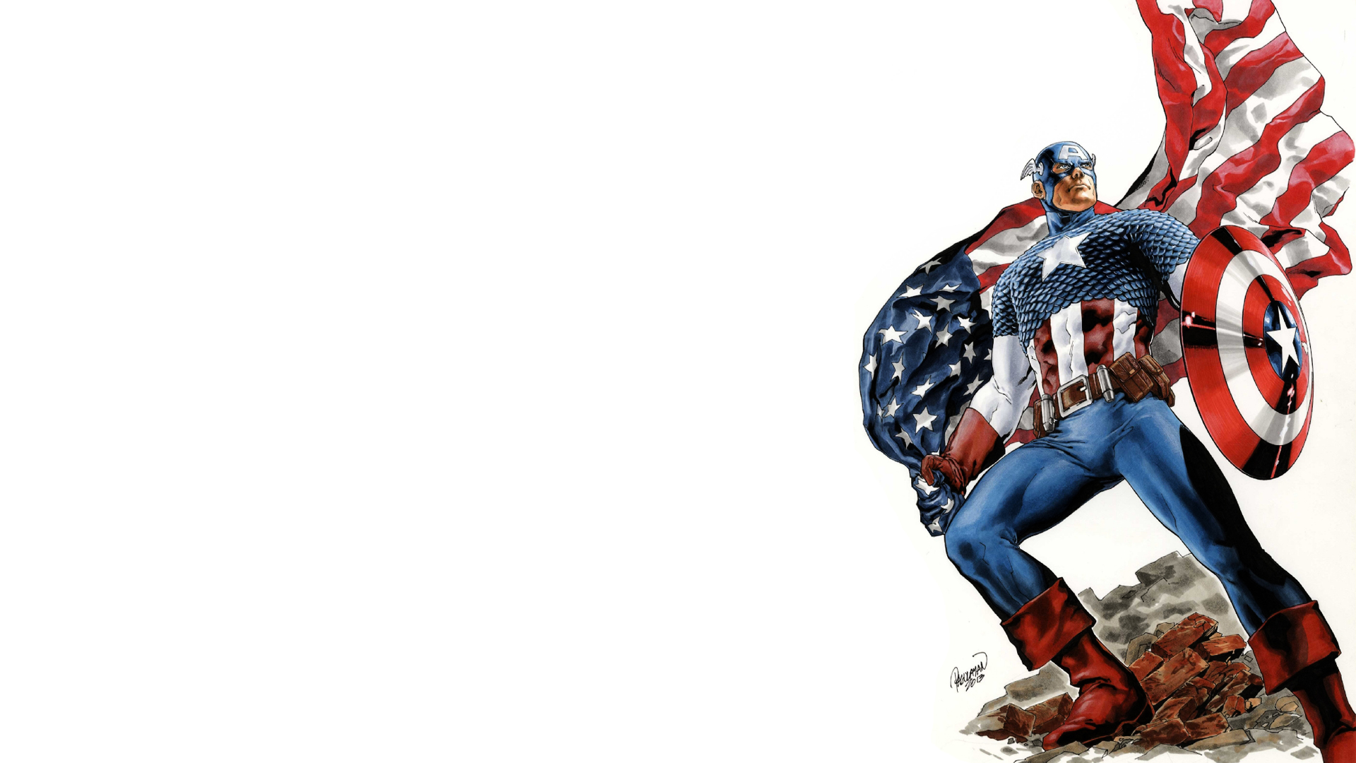 Captain America HD Desktop Background Wallpaper With