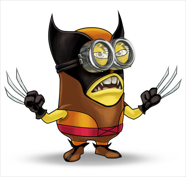 Despicable Me Minion As X Men Character Background By Hamza Ajmal