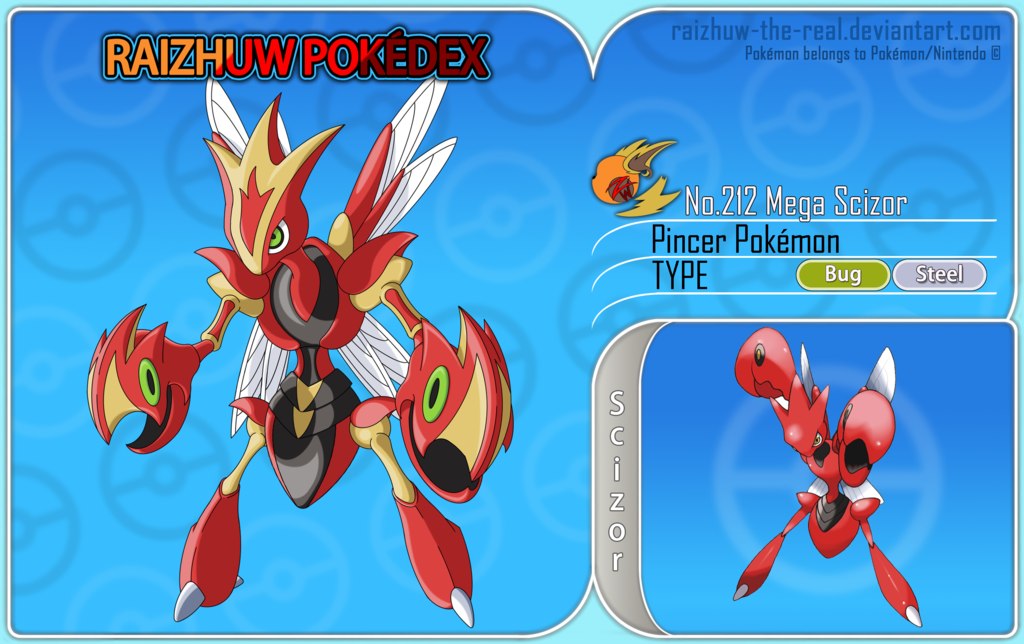 Mega Scizor, Pokédex