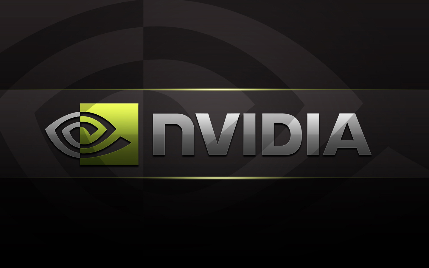 Nvidia Logo Full HD Black And Green Wallpaper