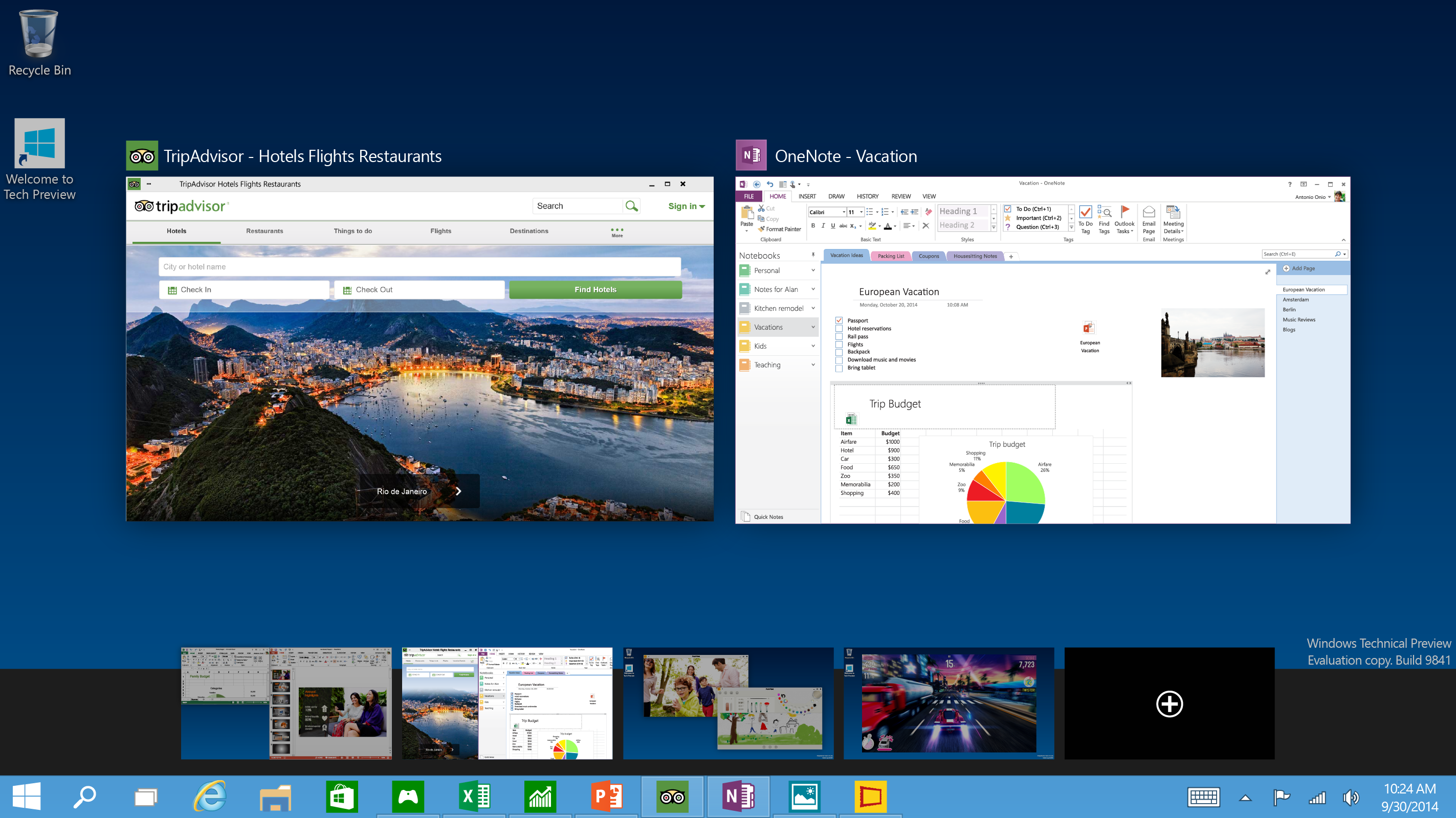 Windows10 Tech Pre Virtual Desktop
