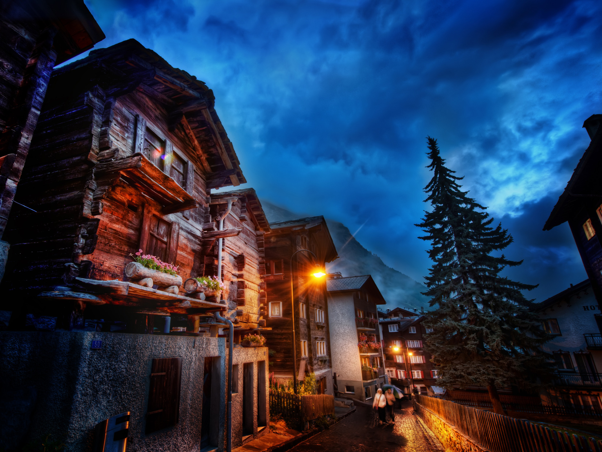 The Streets Of Zermatt Wallpaper