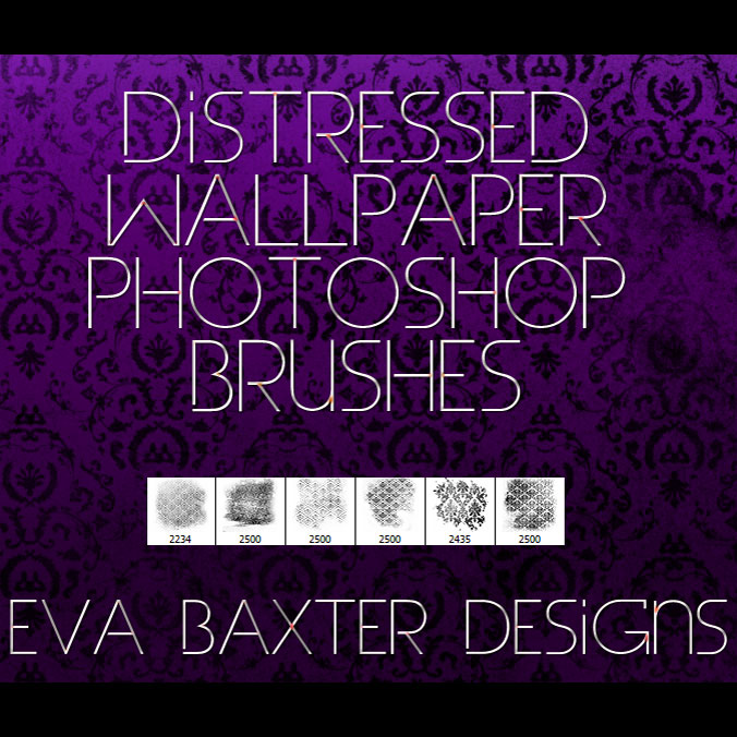 Distressed Wallpaper Brushes Photoshop