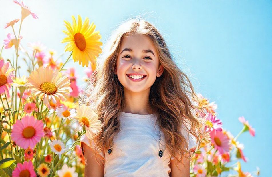 Cute Teen Girl Wallpaper
