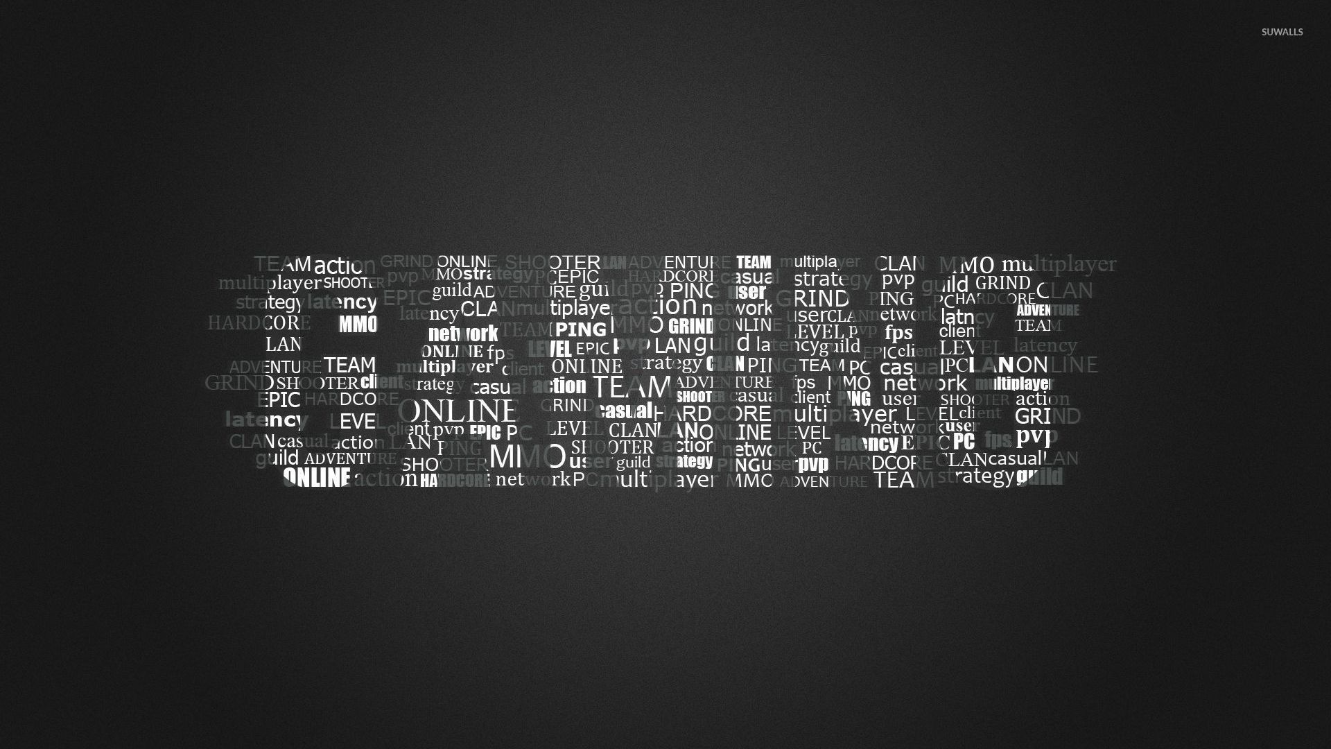Gaming Wallpaper Typography