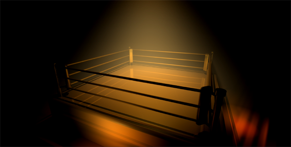 real boxing ring background
