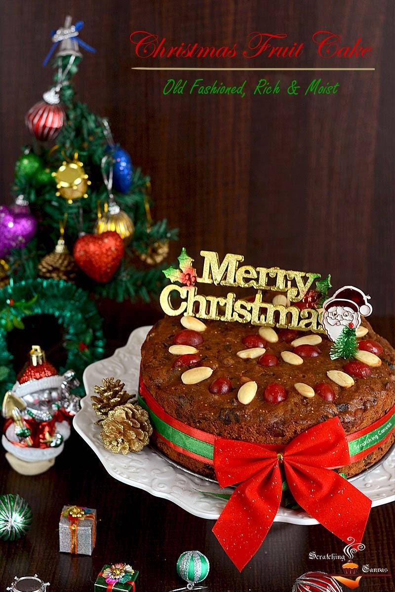 Old Fashioned Rich Moist Christmas Fruitcake Scratching S