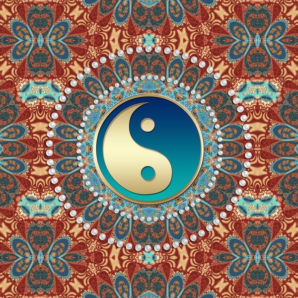 Bohemian Iphone Wallpaper Bohemian batik yin yang art