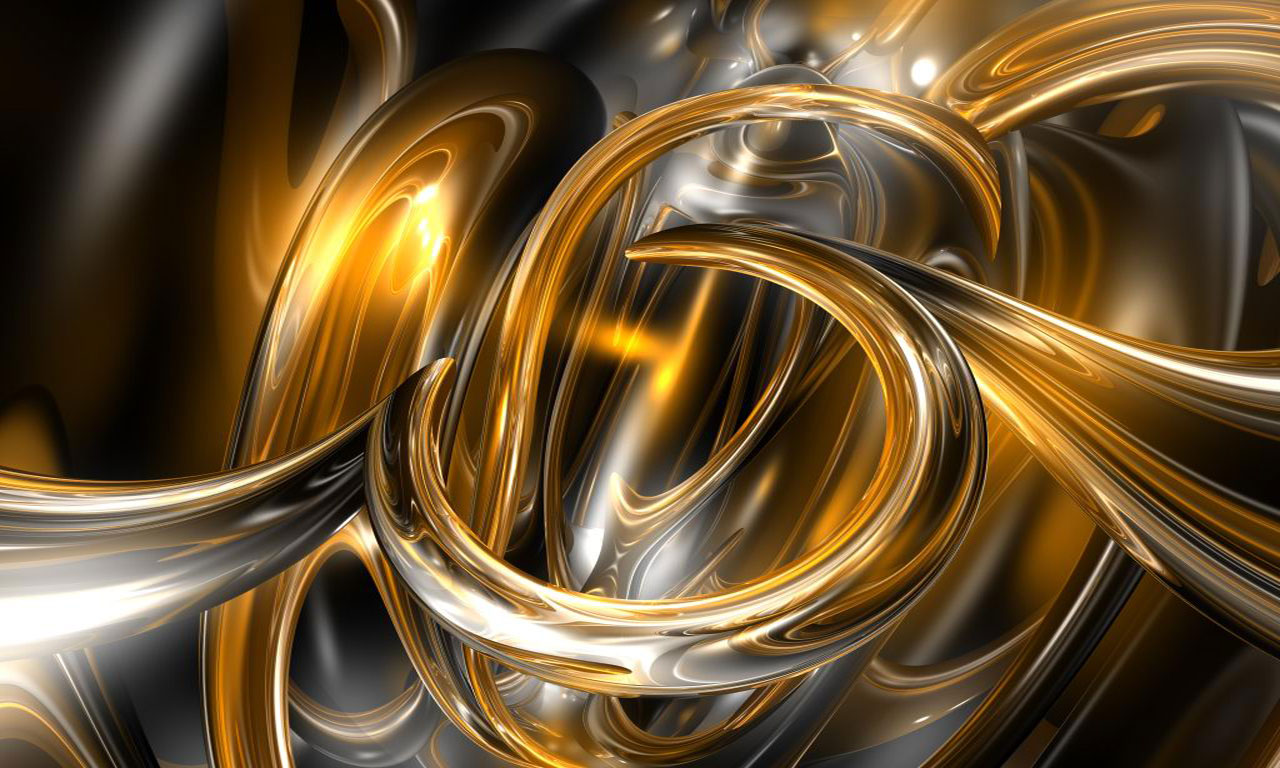 Puter Desktop Wallpaper Gold Rings 3d Digital Art