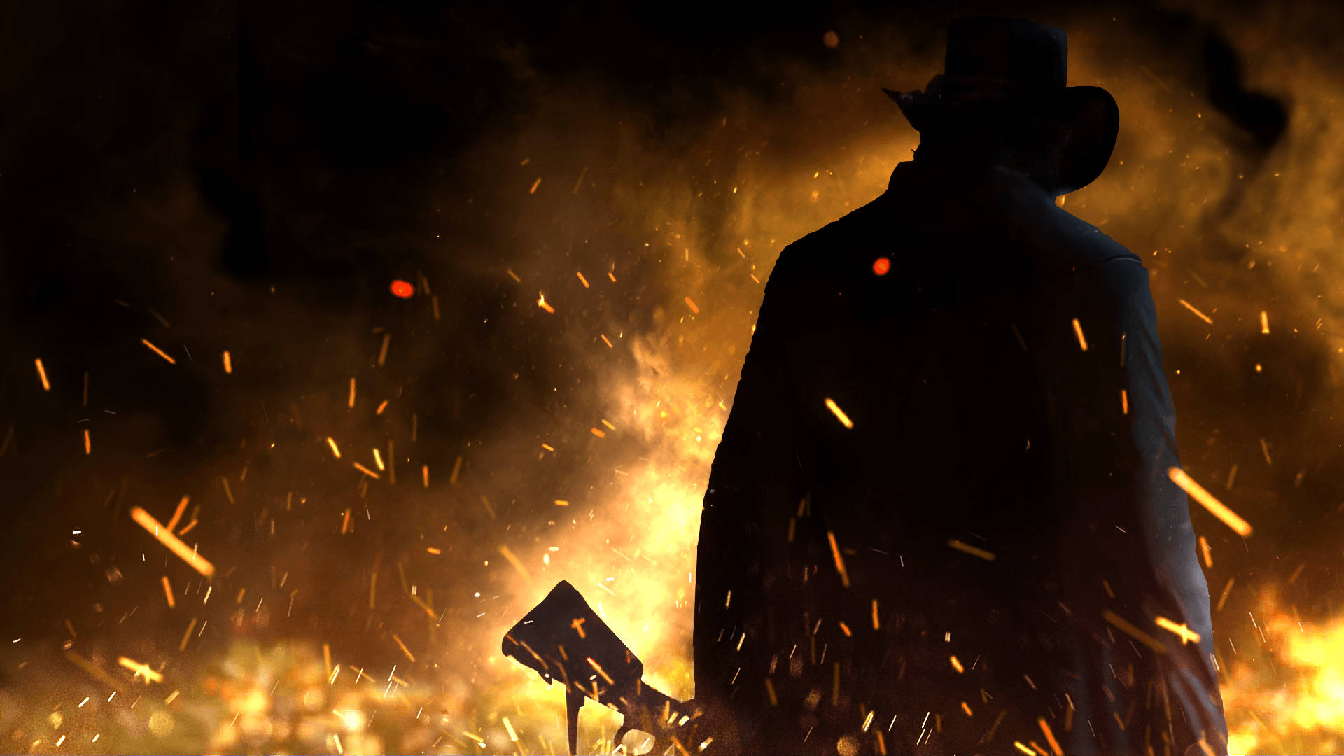 Red Dead Redemption 4k Fire Wallpaper