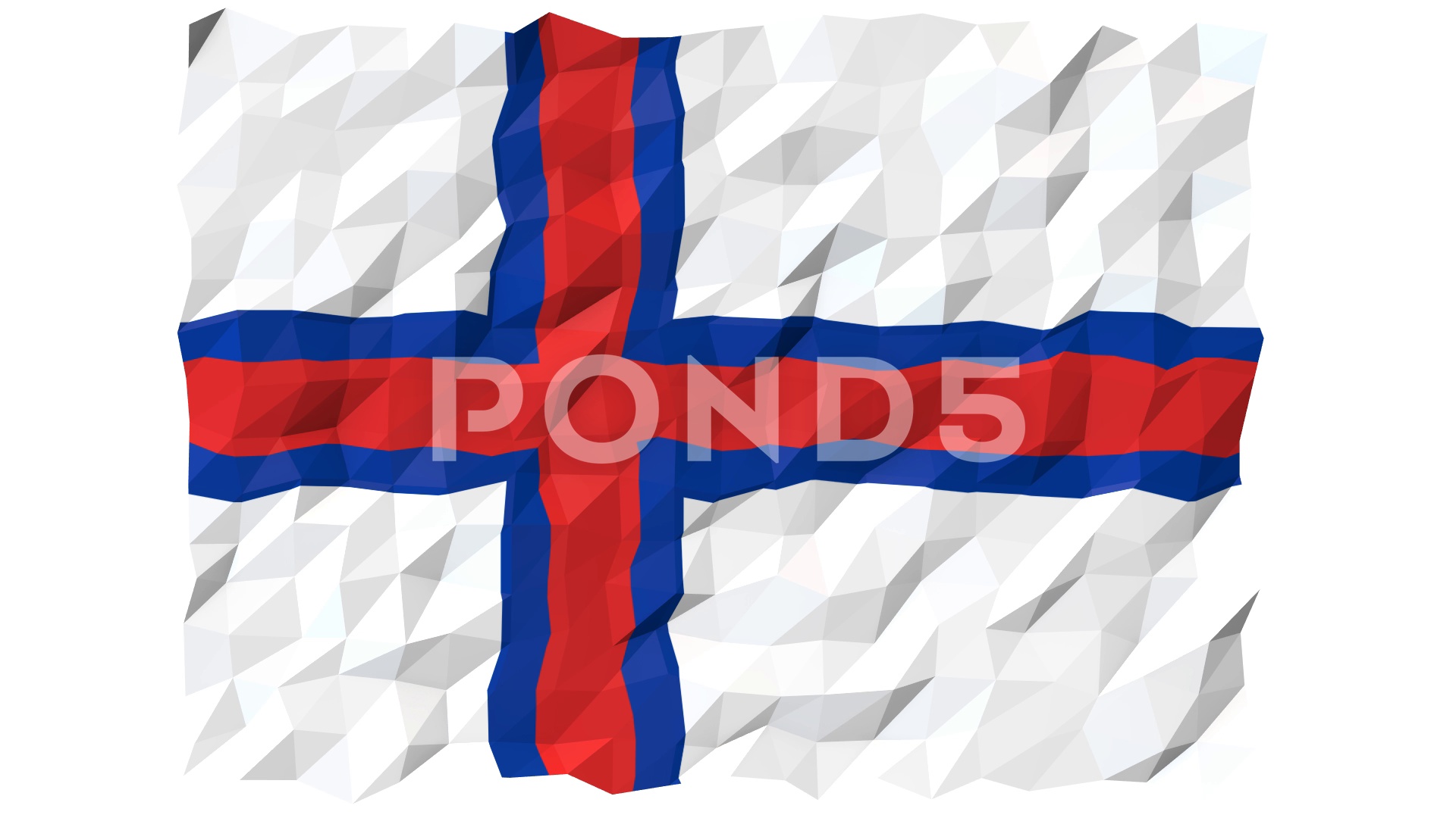 Flag Of Faroe Islands 3d Wallpaper Animation Footage