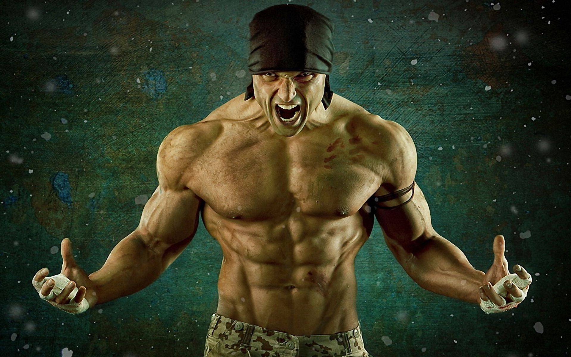 Young strong man bodybuilder in cap on wall background Dark dramatic  colors Stock Photo  Alamy