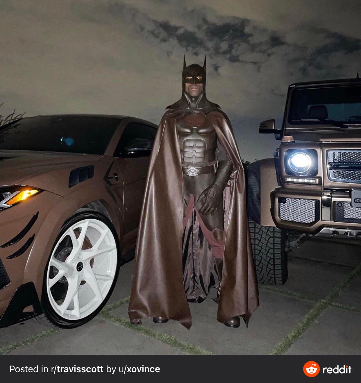 Psbattle Travis Scott In His Batman Costume R Photoshopbattles