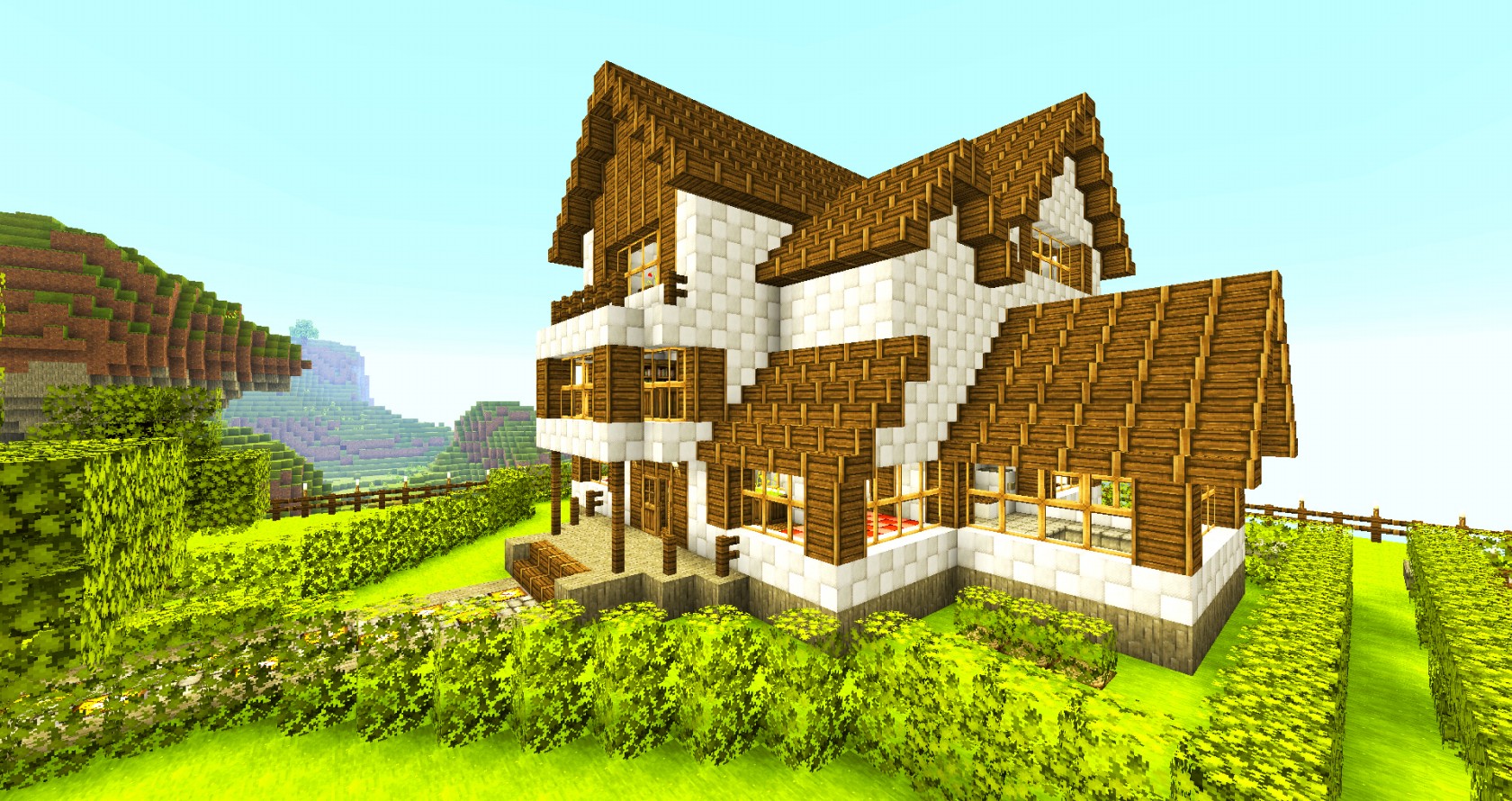 Minecraft House Pictures HD Wallpaper Of