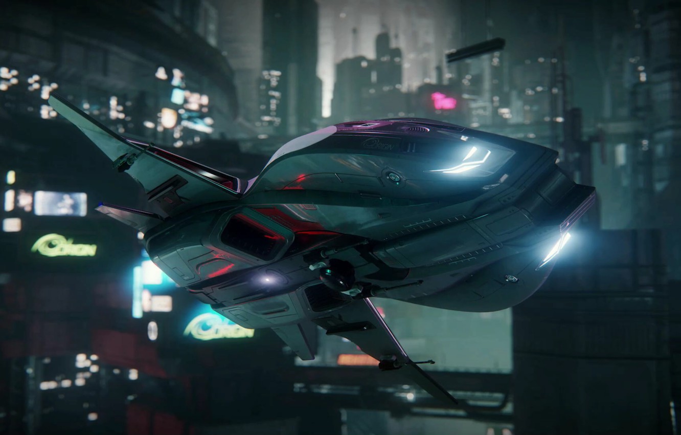 Wallpaper The City Background Starship Star Citizen Origin