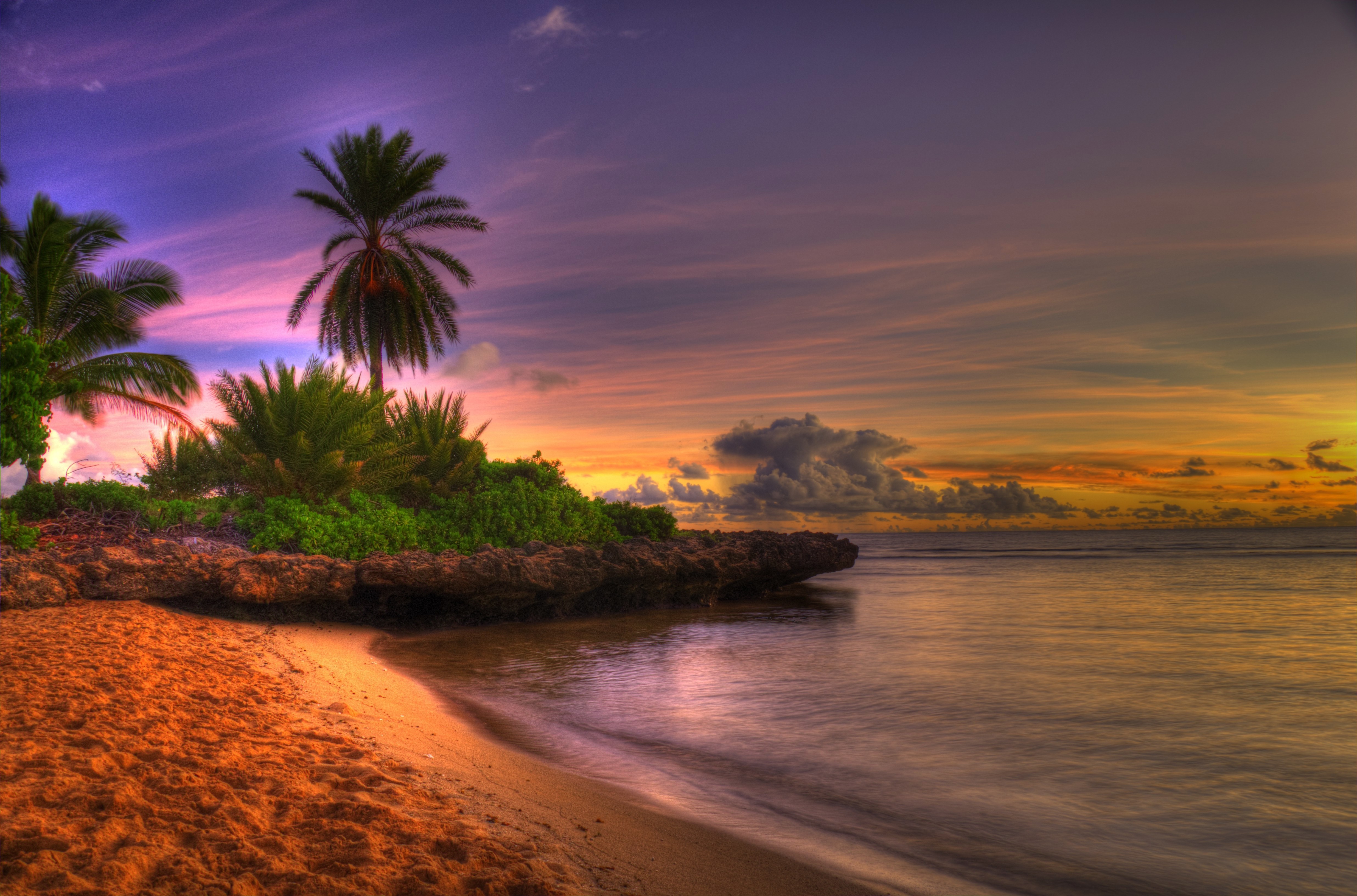 Beach Sunset HD Wallpaper New